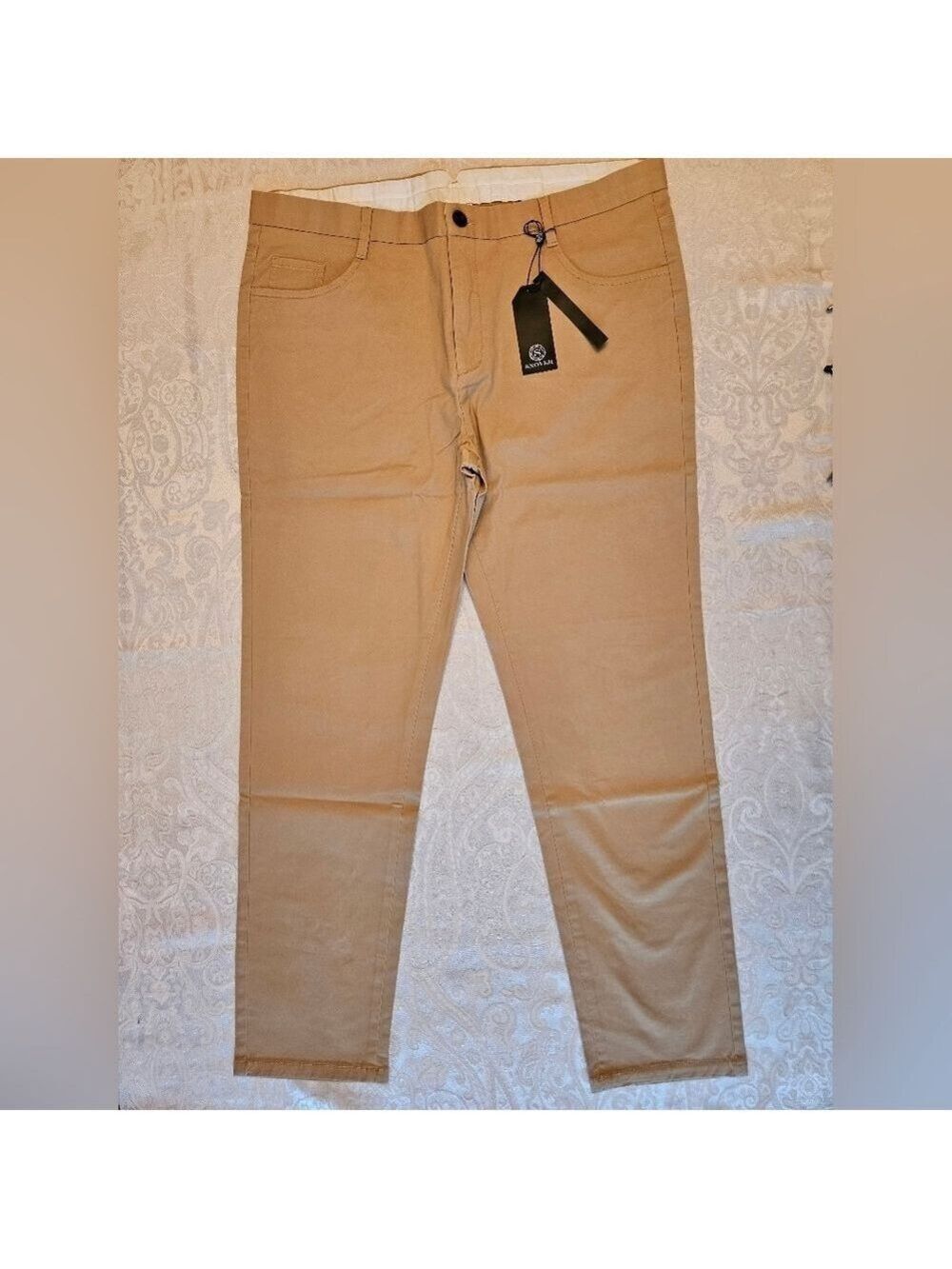 Classic Men's Cotton Khaki Chino Pants, Size 40, Snover, NWT